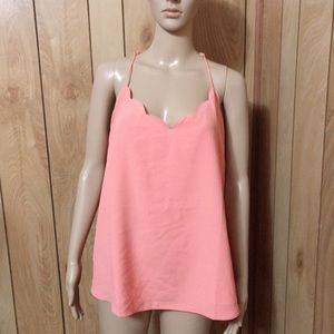 J Crew Scalloped neckline cami